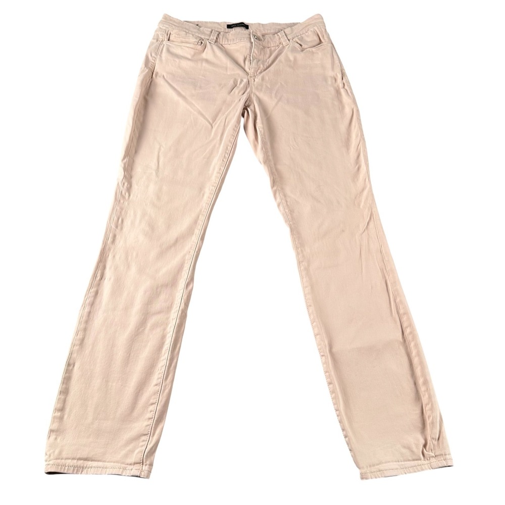 Ann Taylor Skinny Pants Blush Pink Womens Size 10 Modern Fit Cotton Blend 303